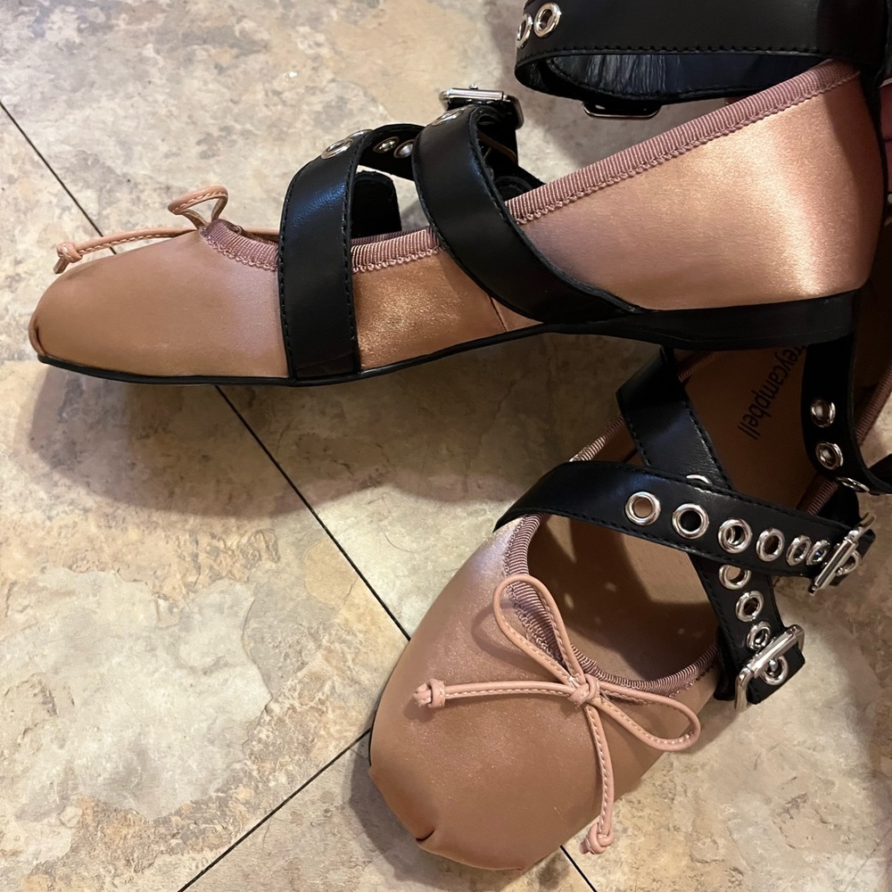 Jeffrey Campbell Choreo Satin Ballet Flat